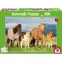 Schmidt Puzzle 200 pièces : Famille Cheval