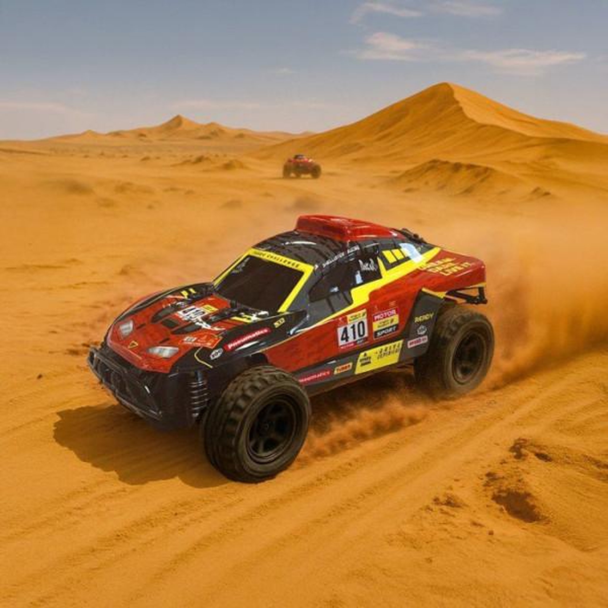 Voir la diapositive 5 : TURBO CHALLENGE Voiture radiocommandée Turbo Challenge Off Road Dakar 28 cm