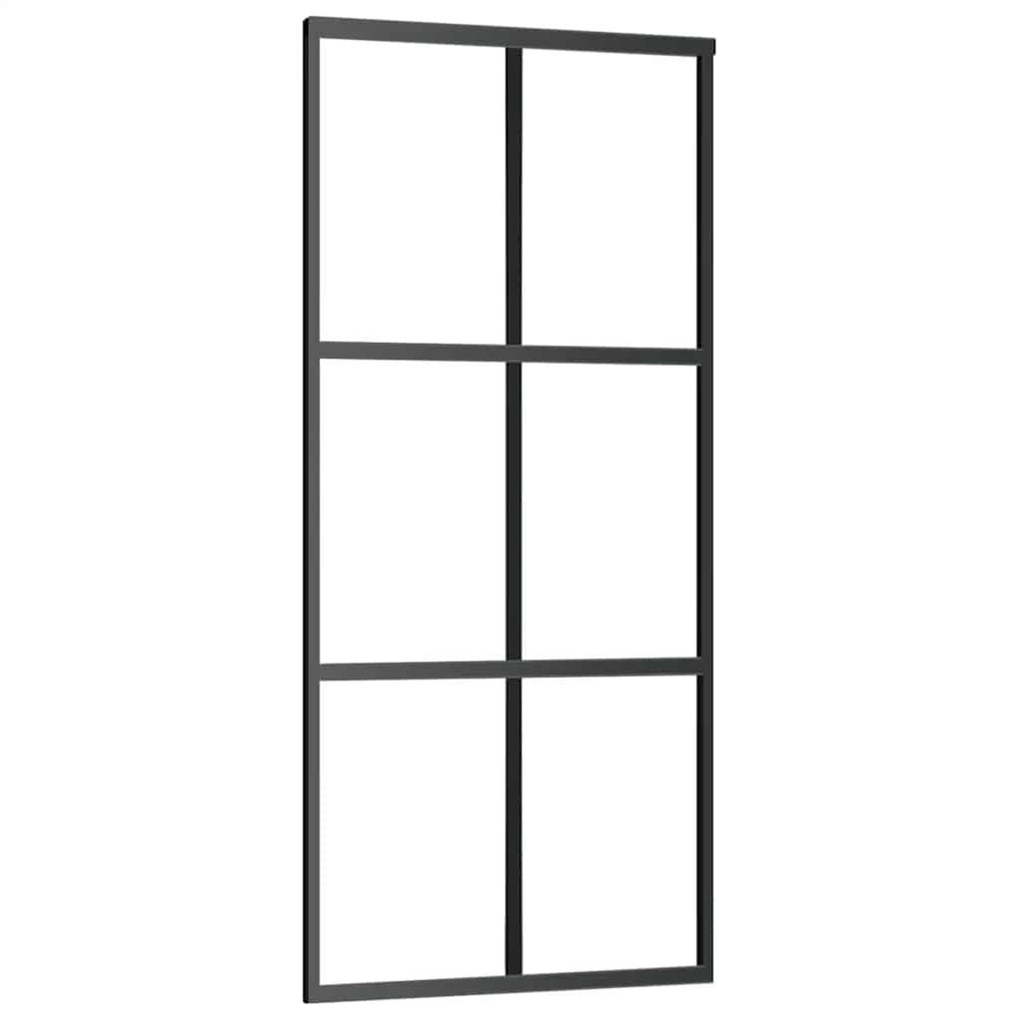 Voir la diapositive 4 : VIDAXL Porte coulissante avec kit de quincaillerie 90x205 cm Verre ESG