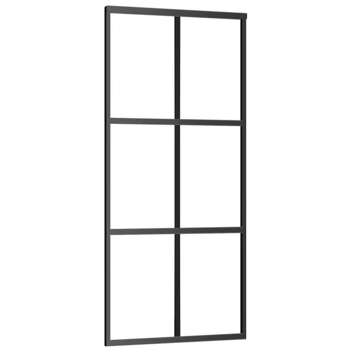 VIDAXL Porte coulissante avec kit de quincaillerie 90x205 cm Verre ESG