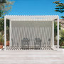 Voir la diapositive 2 : SWEEEK Pergola Bioclimatique – Triomphe – 4x3m, aluminium, à lames orientables + store 4m