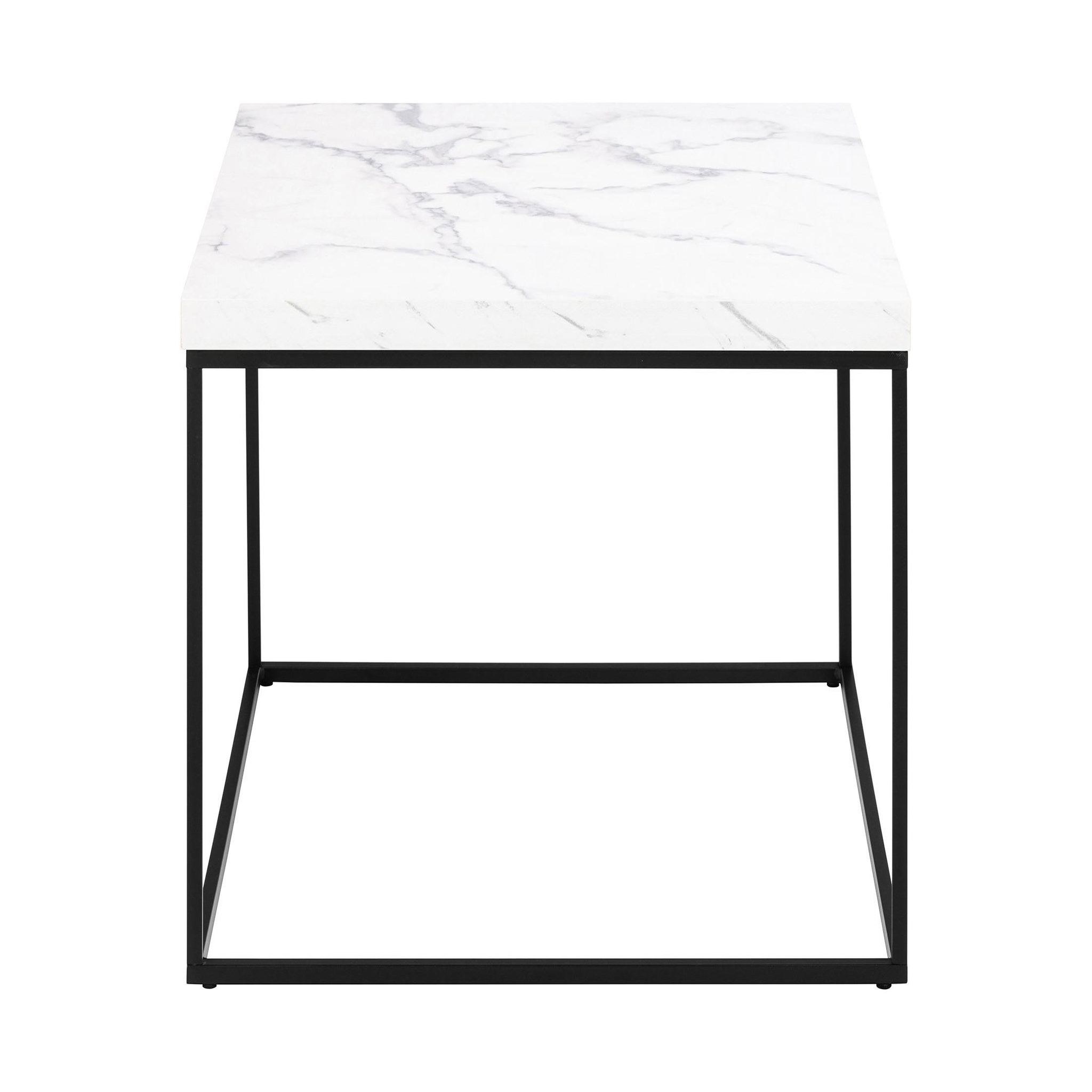 Voir la diapositive 1 : LISA DESIGN Alamosa - table basse - effet marbre blanc - 60 cm