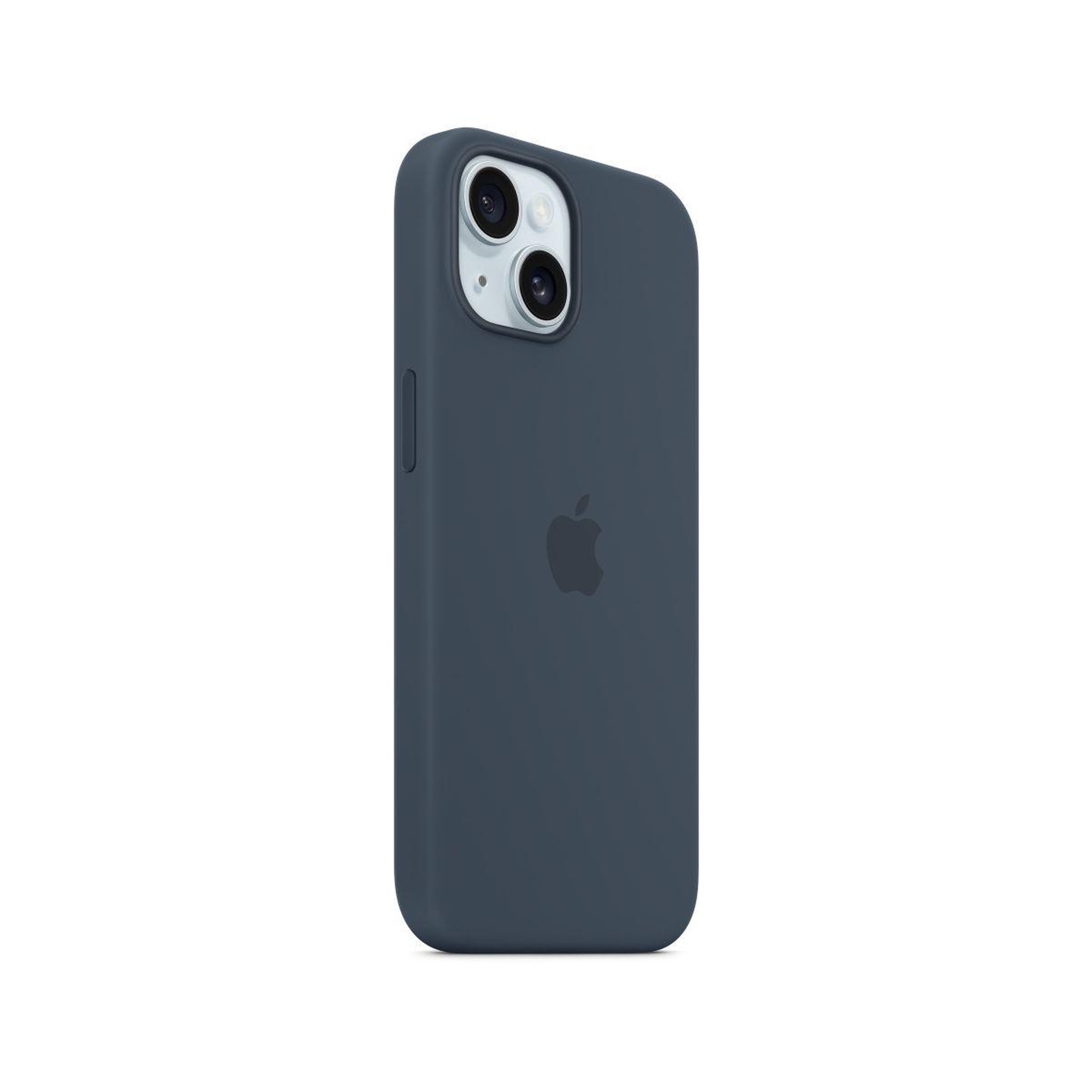 APPLE Coque iPhone 15 MagSafe silicone Bleu Orage