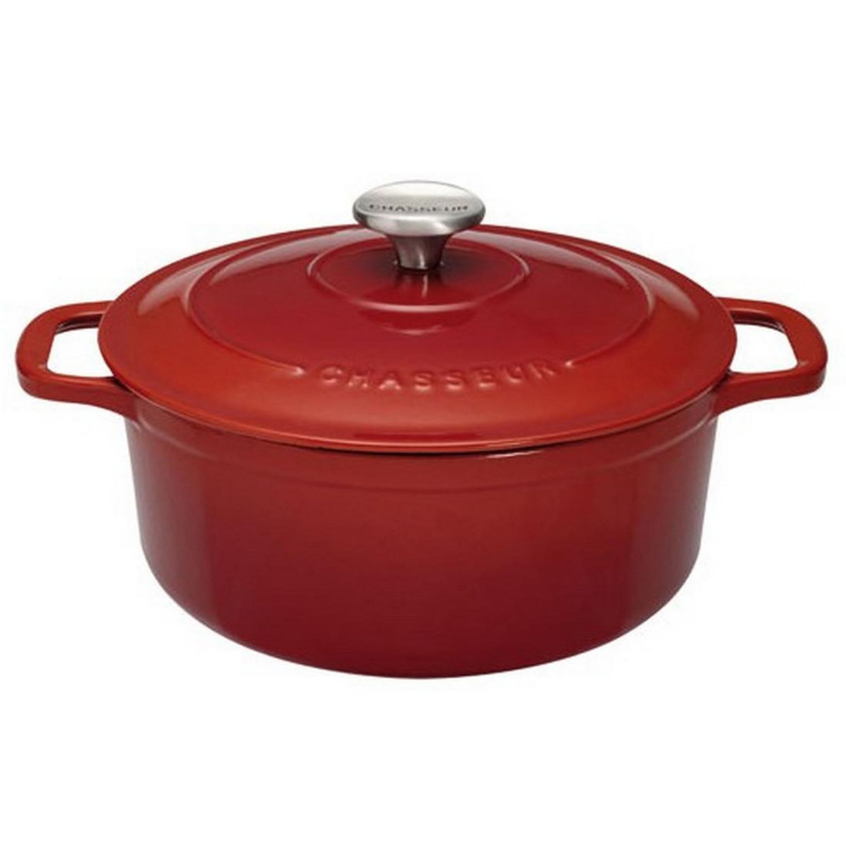 Chasseur Cocotte ronde en fonte émaillée 26 cm rubis sublime - puc472658