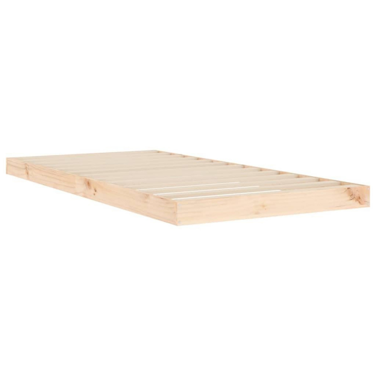 VIDAXL Cadre de lit sans matelas 90x190 cm bois de pin massif