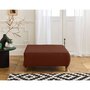 Voir la diapositive 2 : BEST MOBILIER Cristal - pouf modulable - 95 cm - en velours côtelé
