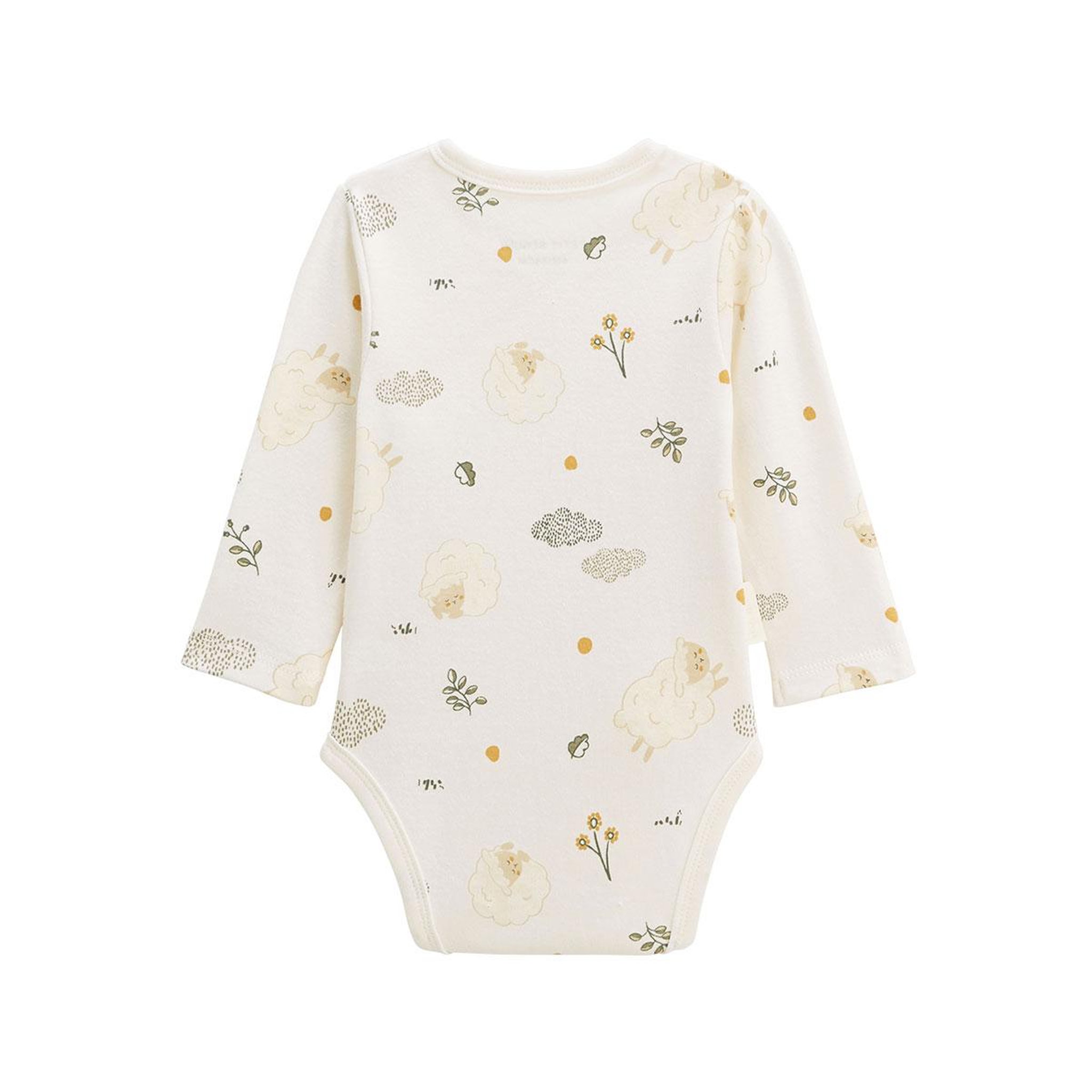 Voir la diapositive 3 : Petit Béguin Lot de 2 bodies bébé manches longues ouverture croisée Câlins