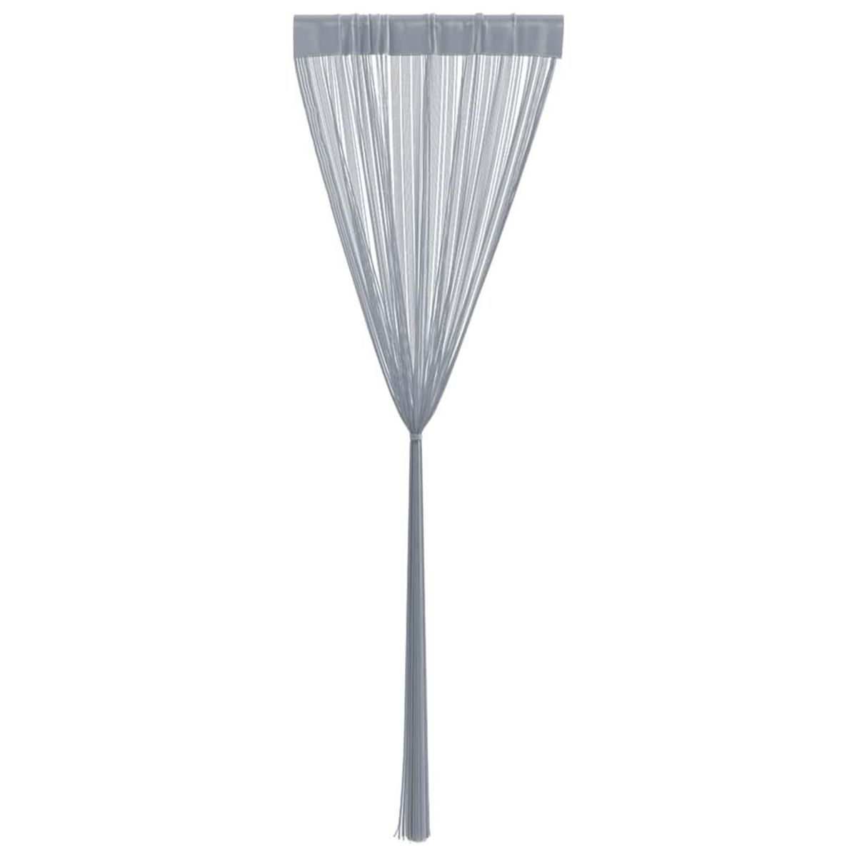 VIDAXL Rideau en fils 2 pcs 140 x 250 cm gris clair