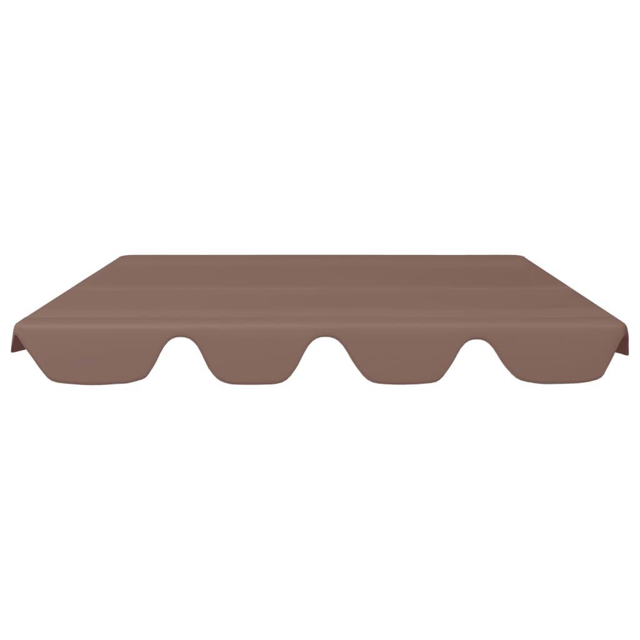 Voir la diapositive 3 : VIDAXL Toit de rechange de balançoire marron 150/130x105/70 cm