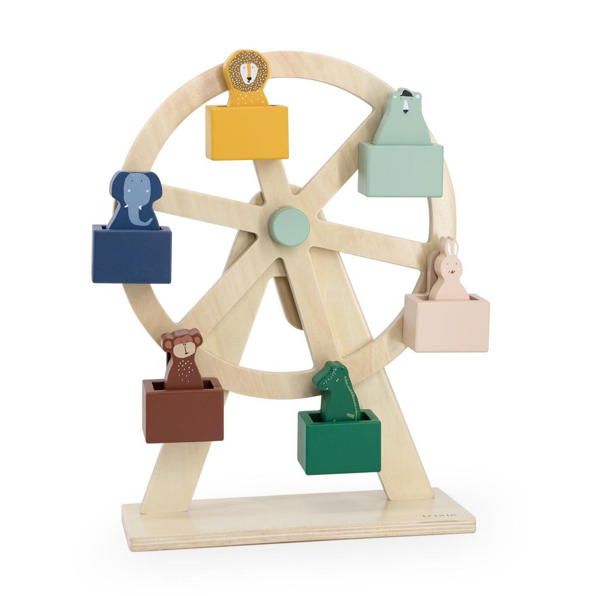 Trixie Grande roue en bois - animaux