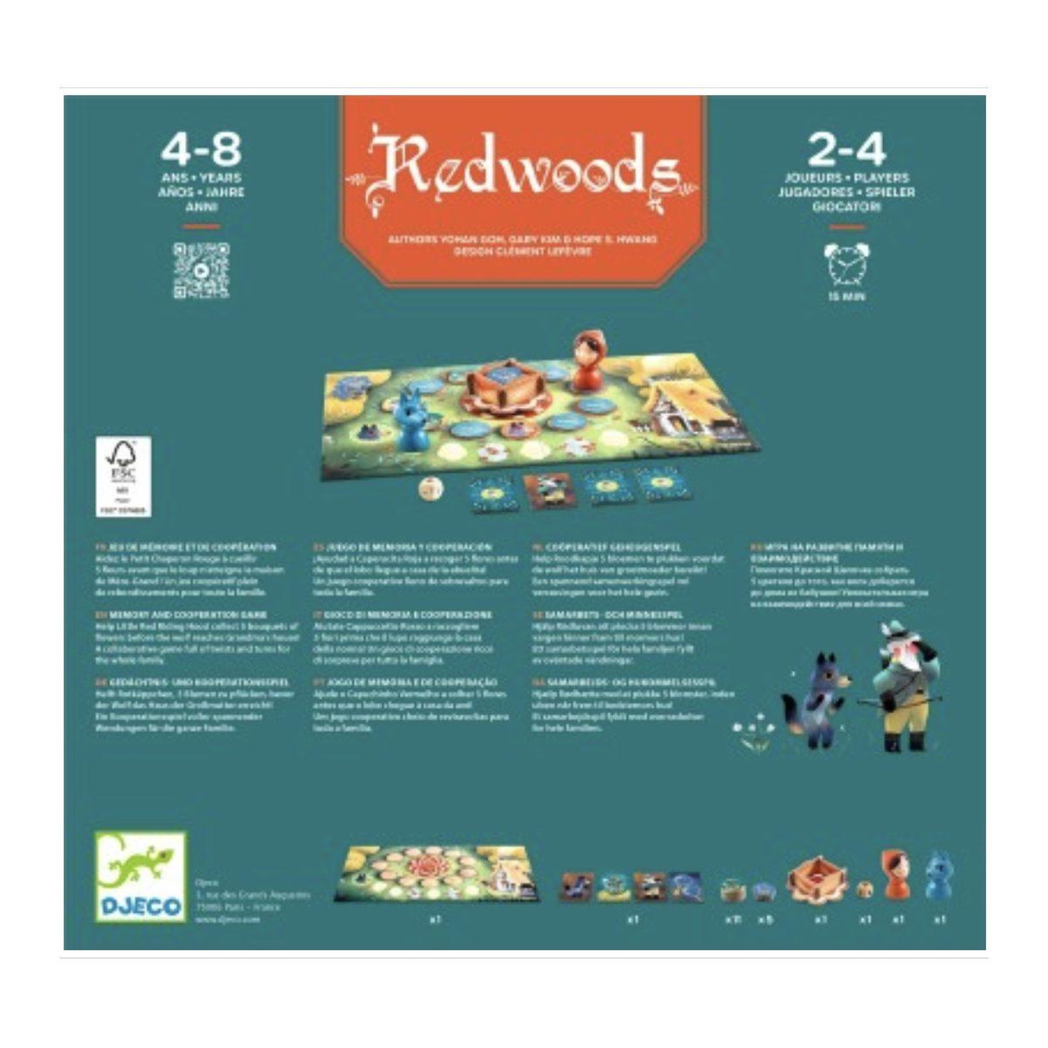 Voir la diapositive 3 : Djeco Jeu de memoire et cooperation - redwoods -