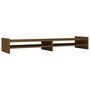 Voir la diapositive 2 : VIDAXL Support de moniteur Marron miel 100x27x15 cm Bois de pin solide