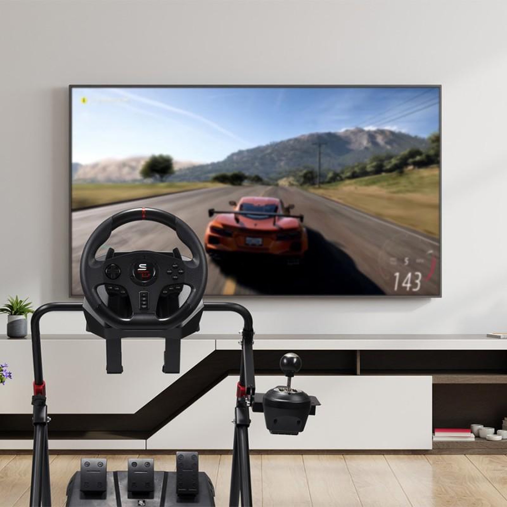 Voir la diapositive 5 : Subsonic Stand de simultation Superdrive pour volant PS5 Xbox serie X PC