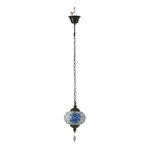 Paris Prix Lampe Suspension Mosaïque  Neal  18cm Bleu