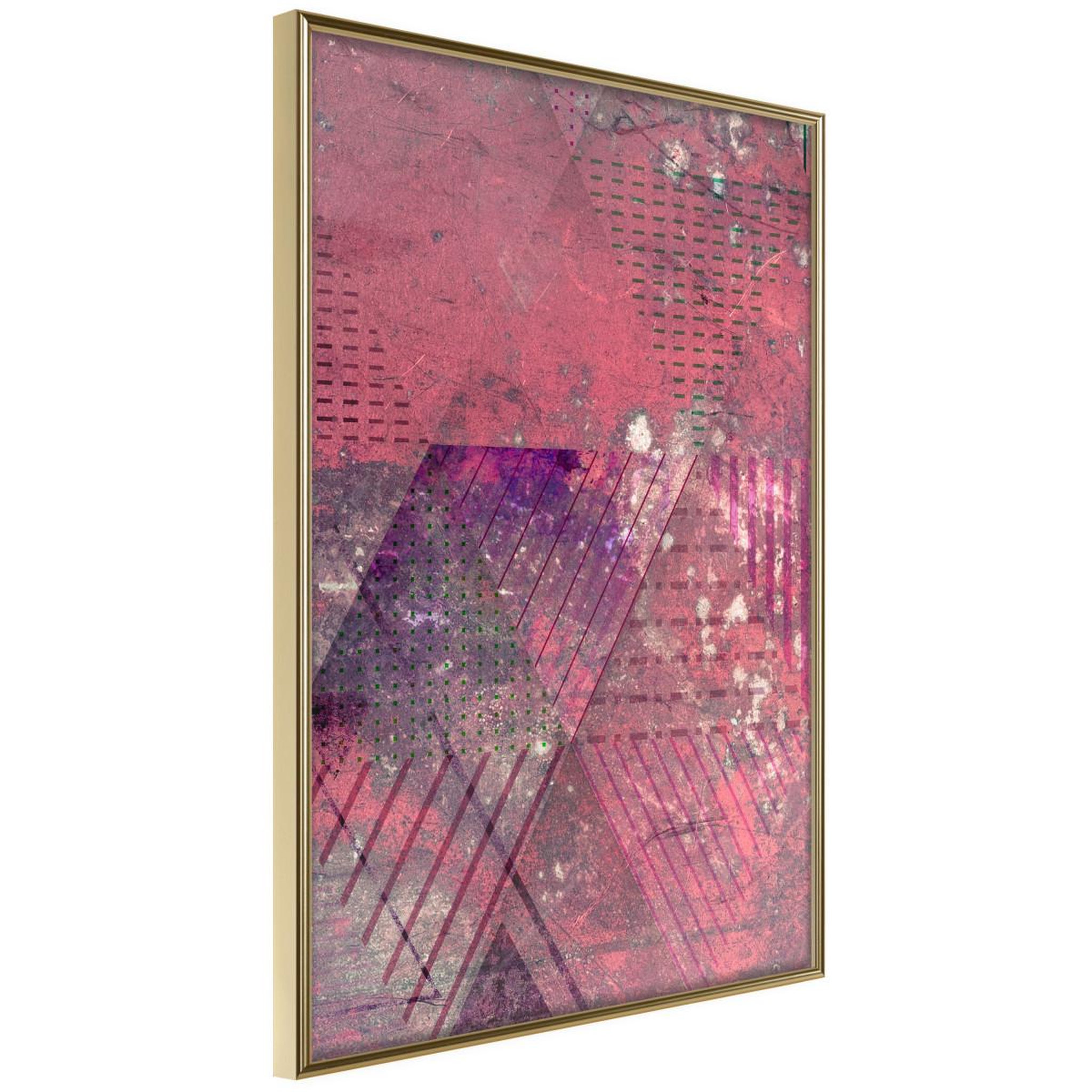 Paris Prix Affiche Murale Encadrée  Pink Patchwork III
