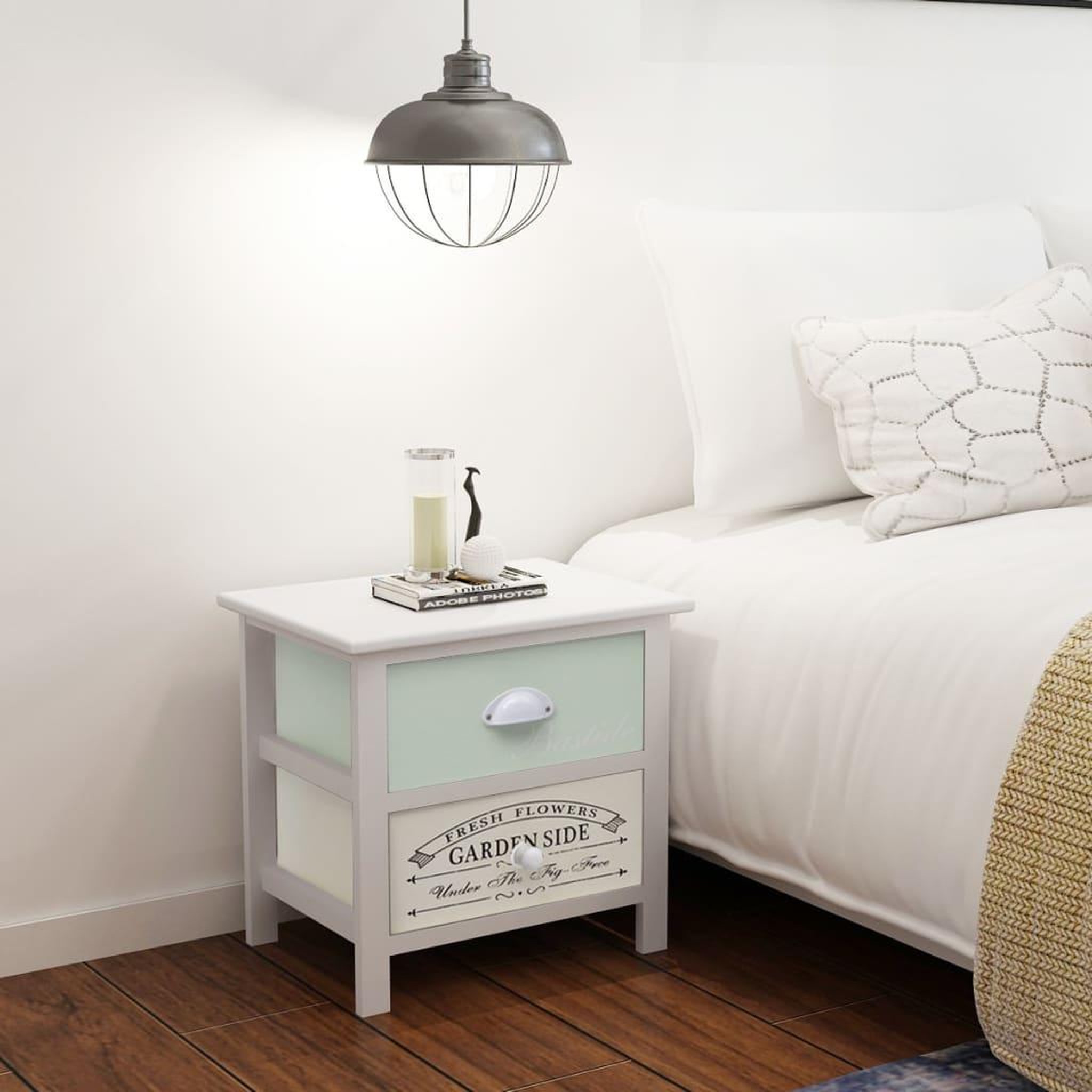 Voir la diapositive 1 : VIDAXL Table de chevet en style français Bois