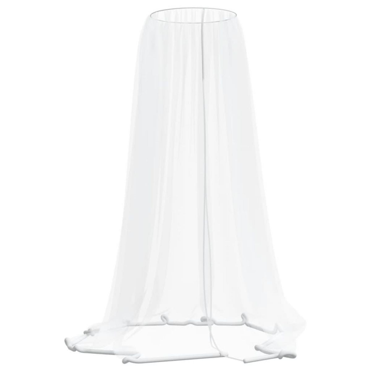 VIDAXL Moustiquaire pour parasol 220 maille blanc Φ330x250 cm