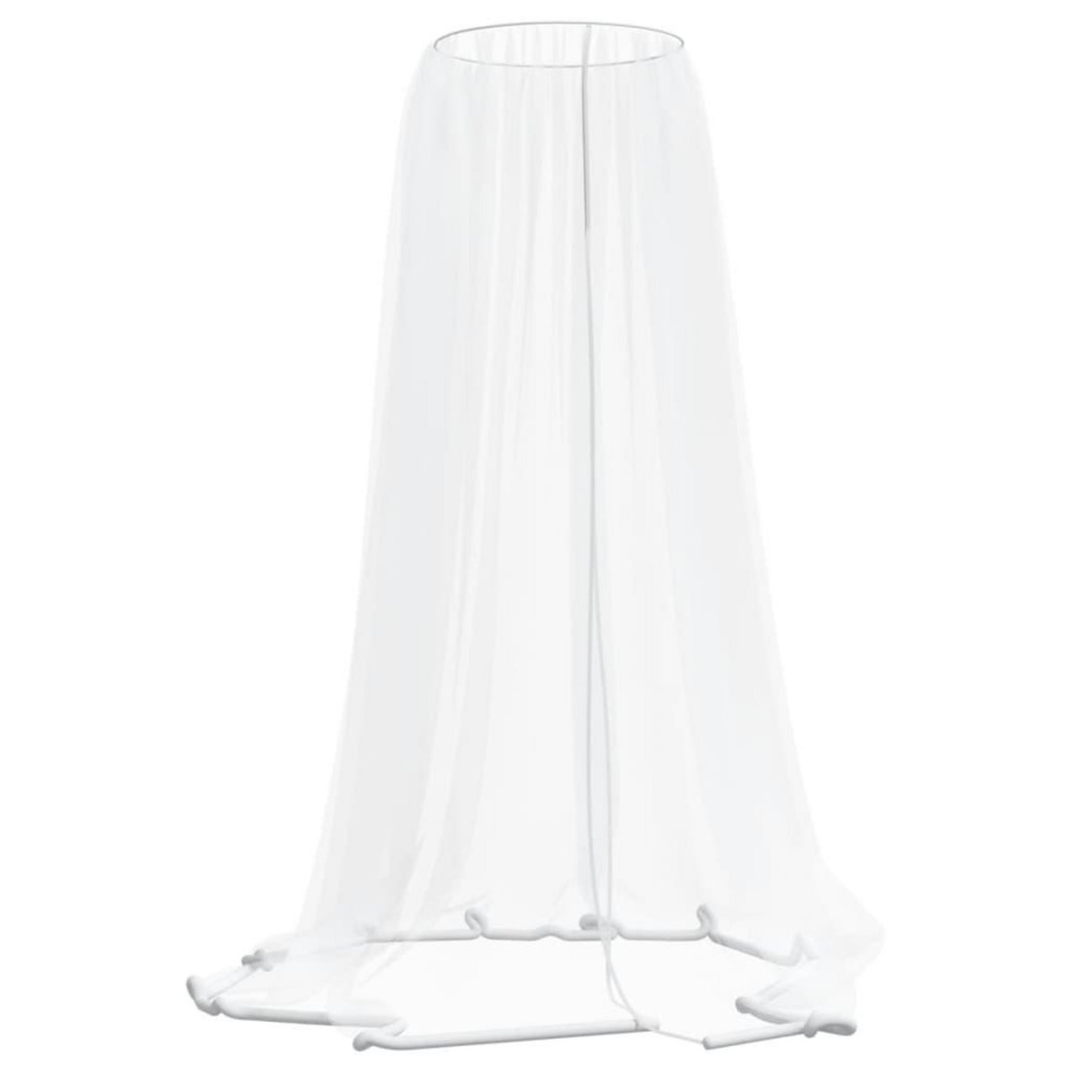 VIDAXL Moustiquaire pour parasol 220 maille blanc Φ330x250 cm