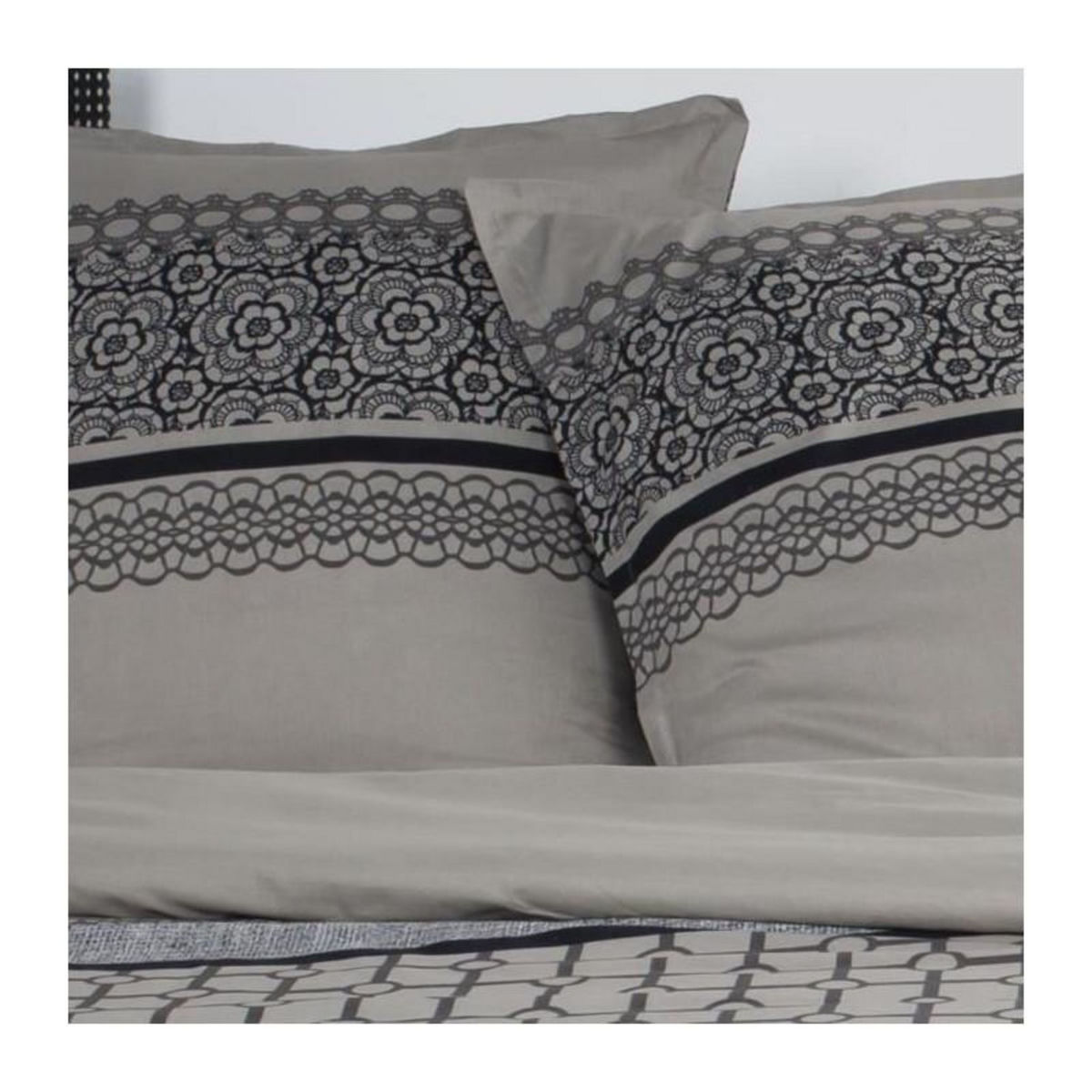 Today TODAY Rosalie - Parure de lit - Coton - 2 personnes - 240 x 260 cm - Imprime Rose