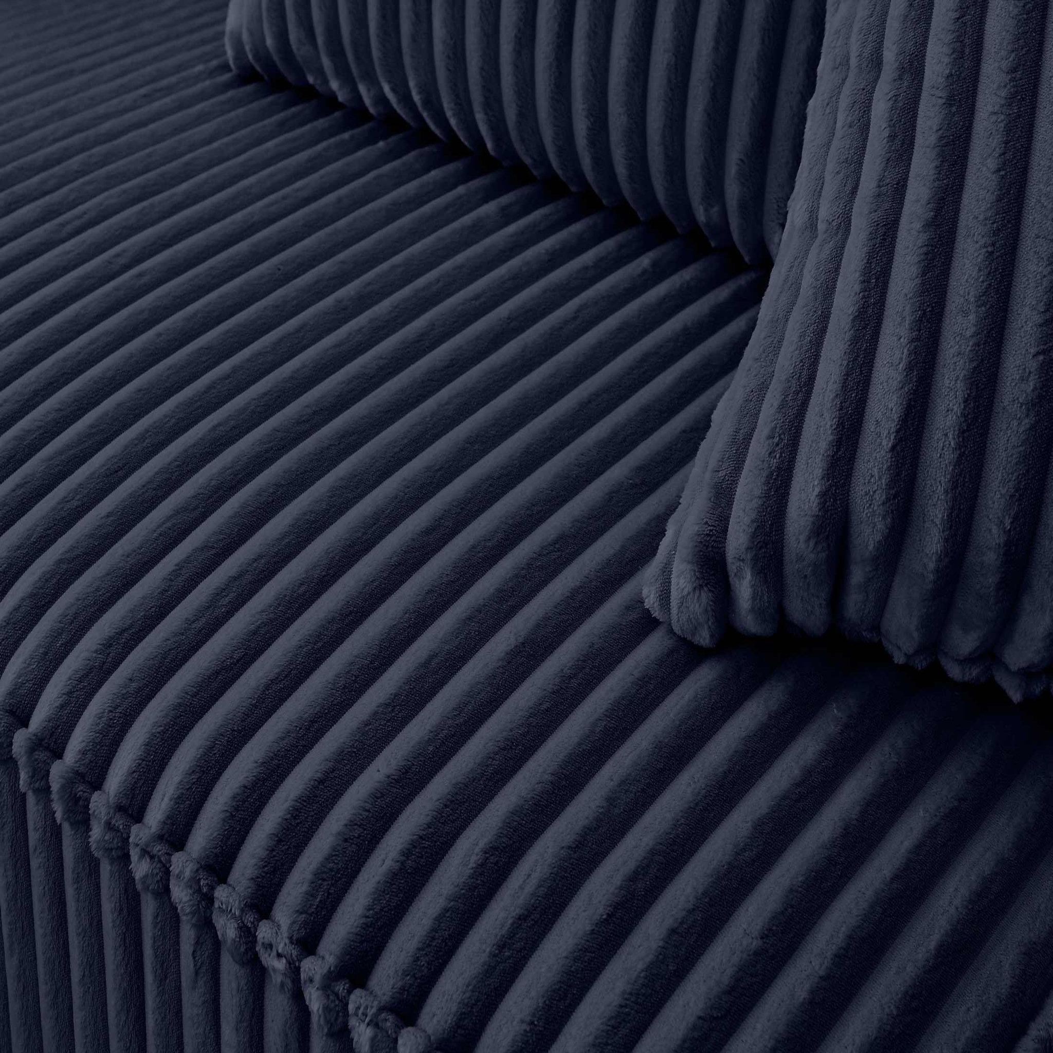 Voir la diapositive 3 : LISA DESIGN Colombine - module d'assise droit - en velours côtelé grosses côtes