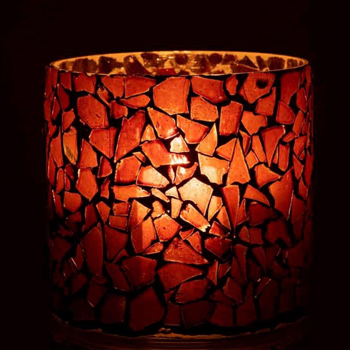 Paris Prix Photophore Design en Verre  Ido  16cm Marron