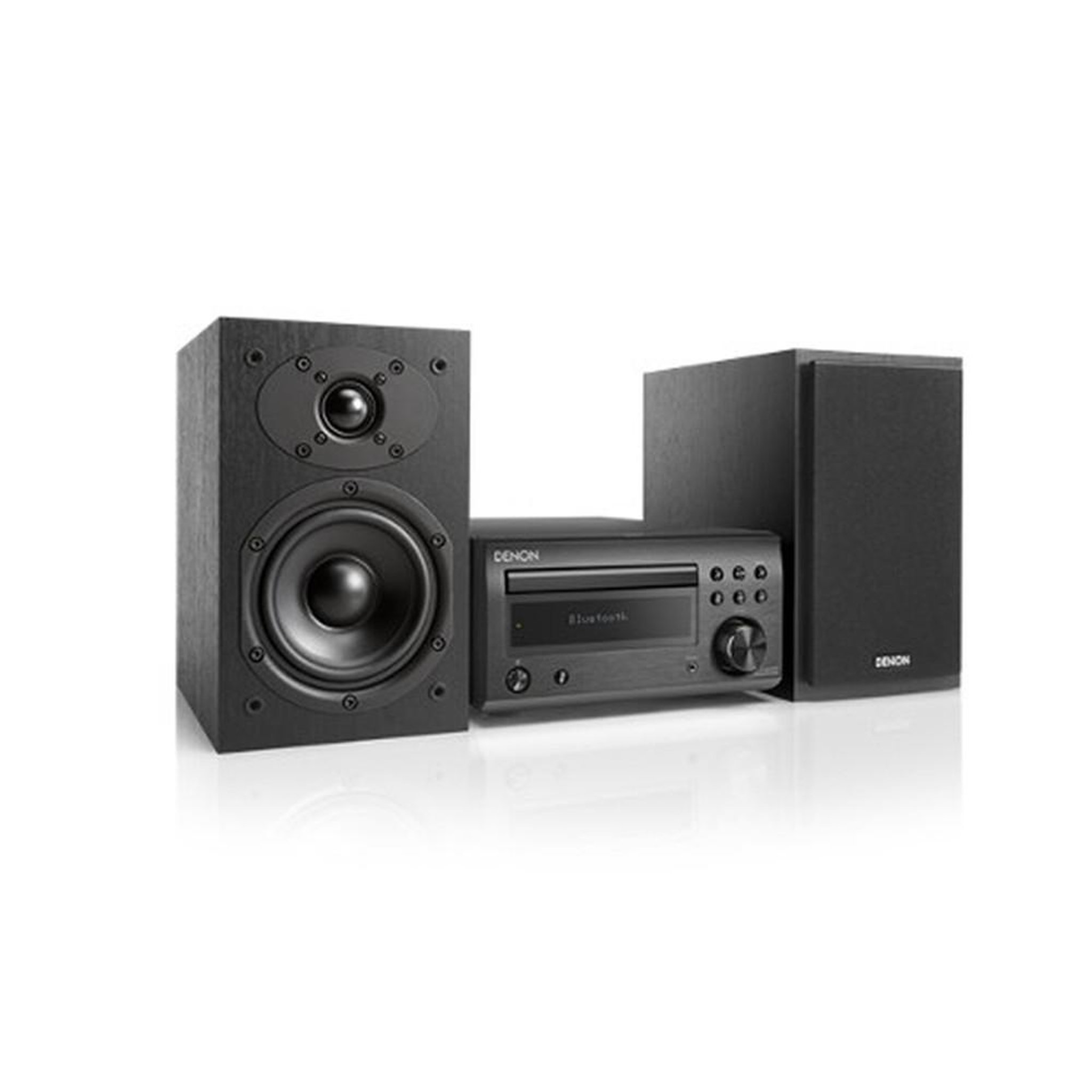 Denon Micro hi-fi avec lecteur CD, Bluetooth, DAB+ / FM et 60 W RMS, enceintes 2 voies, noir