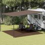 Voir la diapositive 1 : VIDAXL Tapis de tente 400x400 cm Marron