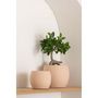 Voir la diapositive 3 : Paris Prix Cache-Pot en Céramique  Enya  24cm Beige