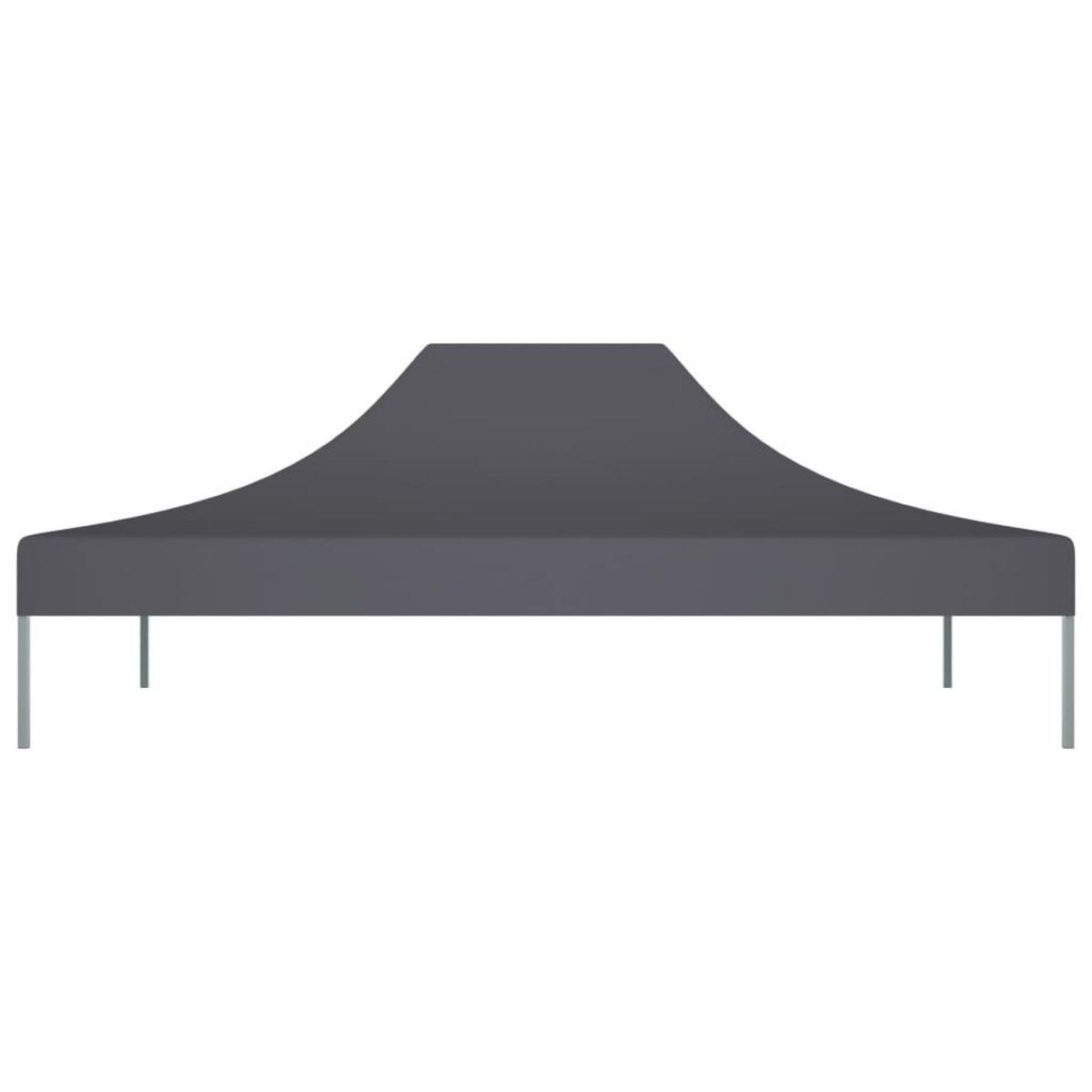 VIDAXL Toit de tente de reception 4,5x3 m Anthracite 270 g/m^2