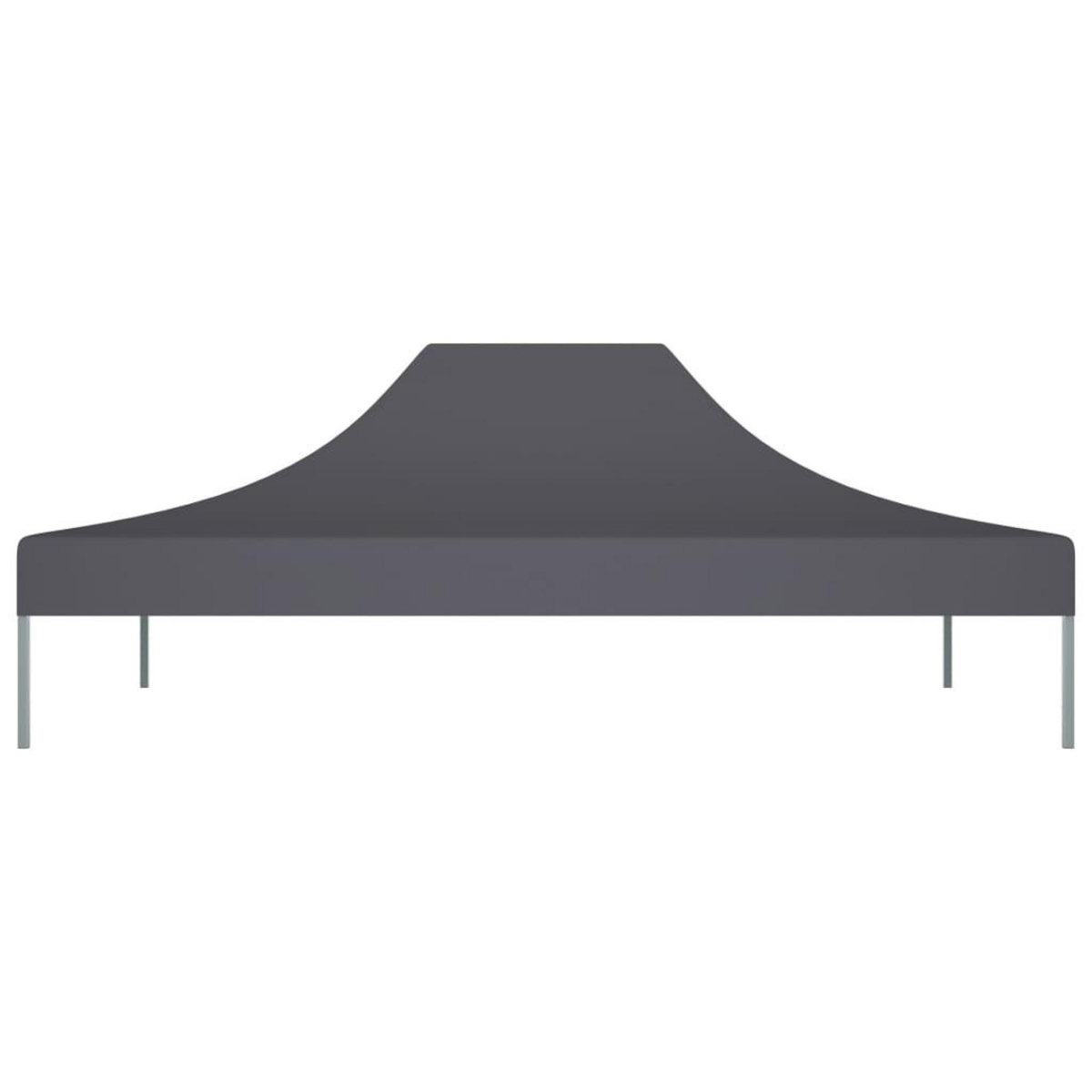 VIDAXL Toit de tente de reception 4,5x3 m Anthracite 270 g/m^2