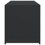 Voir la diapositive 5 : VIDAXL Boîte de rangement de jardin noir 283L resine tressee