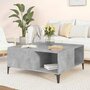 Voir la diapositive 1 : VIDAXL Table basse gris beton 80x80x36,5 cm bois d'ingenierie