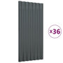 Voir la diapositive 2 : VIDAXL Panneaux de toiture 36 pcs Acier Anthracite 80x36 cm