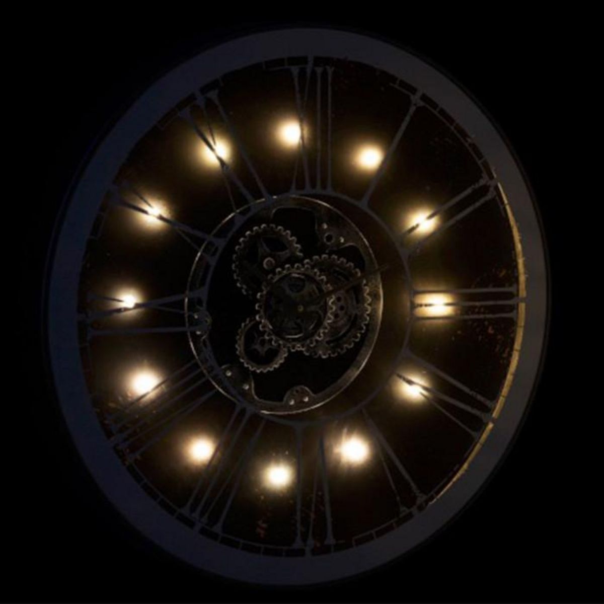 Paris Prix Horloge Murale Ronde à Led  Ozua  80cm Argent