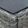 Voir la diapositive 4 : VIDAXL Table de jardin Gris 40x40x45 cm Resine tressee