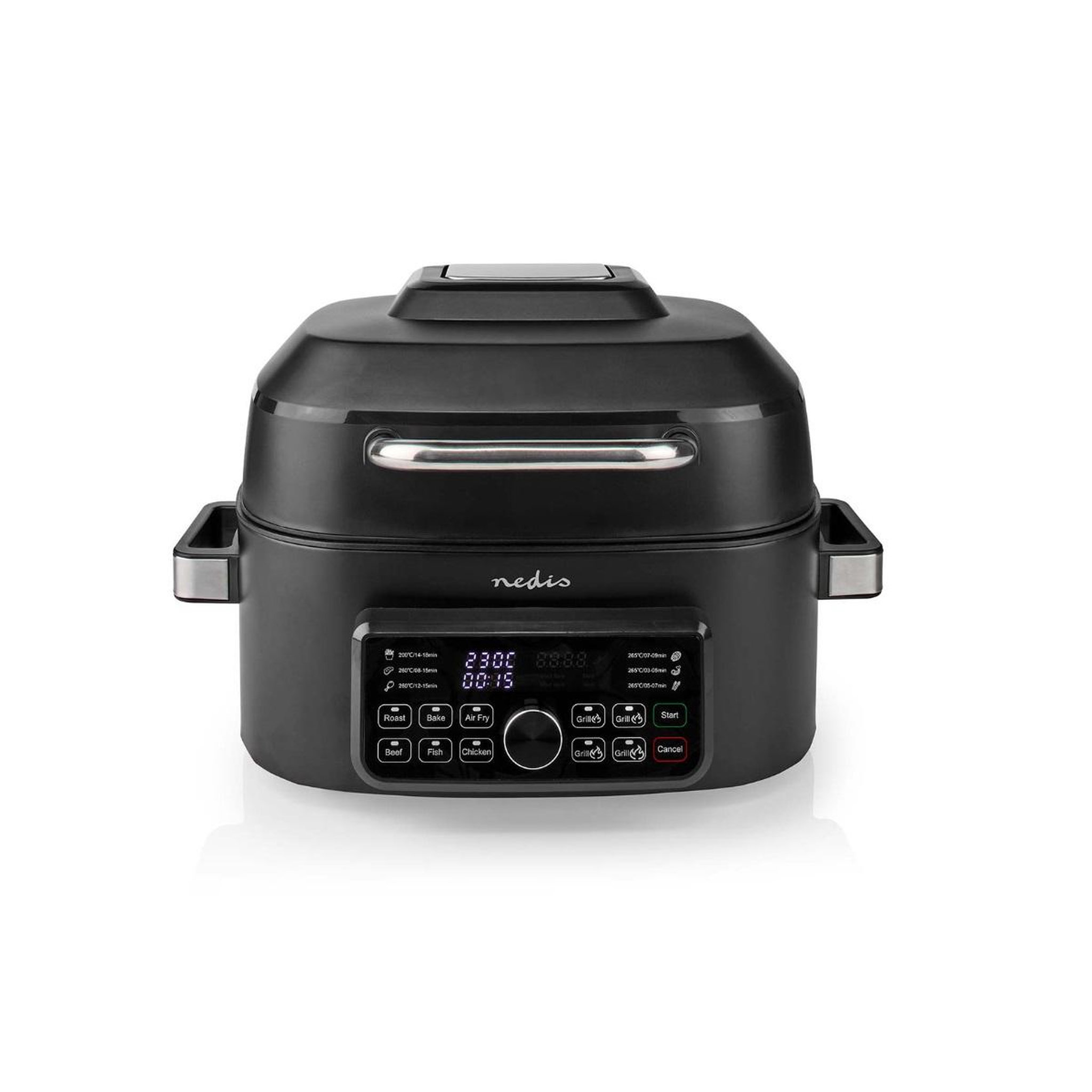 Voir la diapositive 2 : NEDIS Friteuse 6l 1600w noir - kaafg600bk