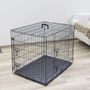 Voir la diapositive 1 : KERBL Kerbl Cage pour chien 92x63x74 cm Noir
