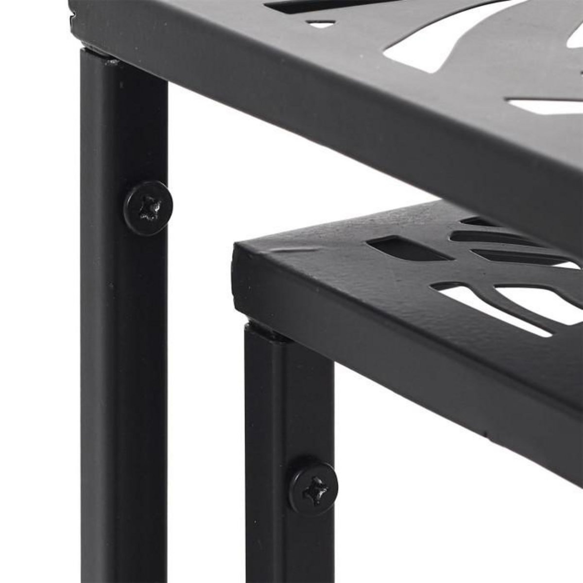 Paris Prix Lot de 2 Sellettes Gigognes Déco  Havana  90cm Noir