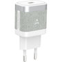 Voir la diapositive 3 : ADEQWAT Chargeur + câble USB-C 35W + Câble USB-C 1M Blanc