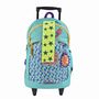 Voir la diapositive 2 : AUCHAN Sac à dos à roulettes bleu POSITIVE ENERGY avec leds