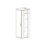 Voir la diapositive 3 : Paris Prix Vitrine LED Murale Design  Fly A2  126cm Blanc & Noir