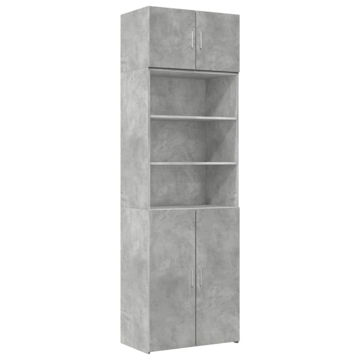 VIDAXL Armoire de rangement gris beton 70x42,5x225cm bois d'ingenierie