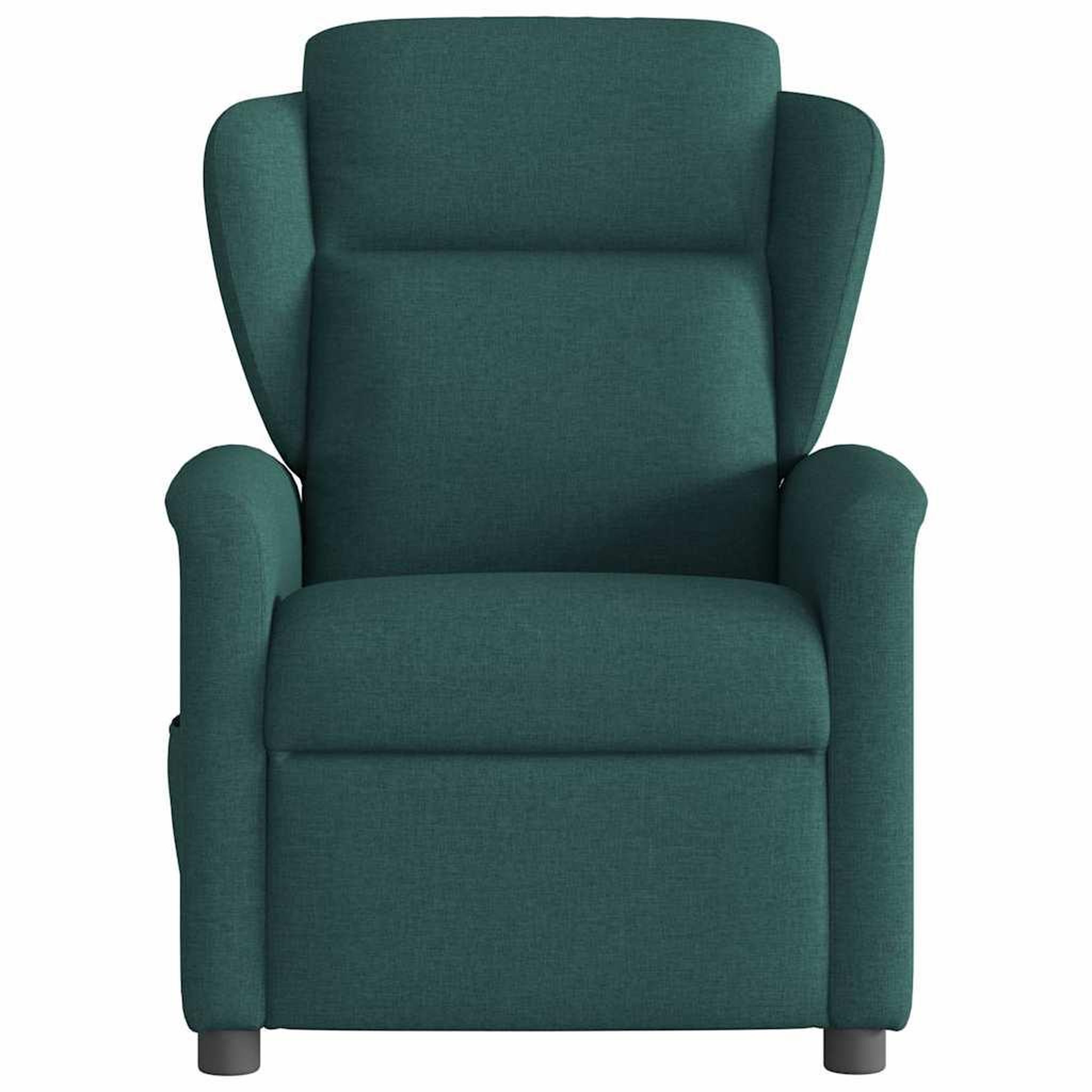 Voir la diapositive 3 : VIDAXL Fauteuil de massage inclinable Vert fonce Tissu
