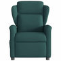 Voir la diapositive 3 : VIDAXL Fauteuil de massage inclinable Vert fonce Tissu