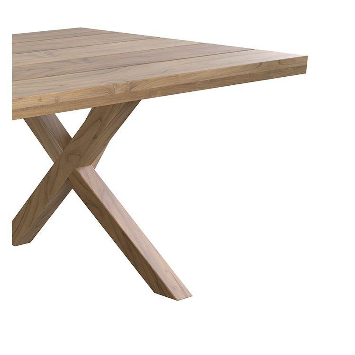 Rendez vous déco Table de jardin en bois de teck massif 10 personnes-Soraya