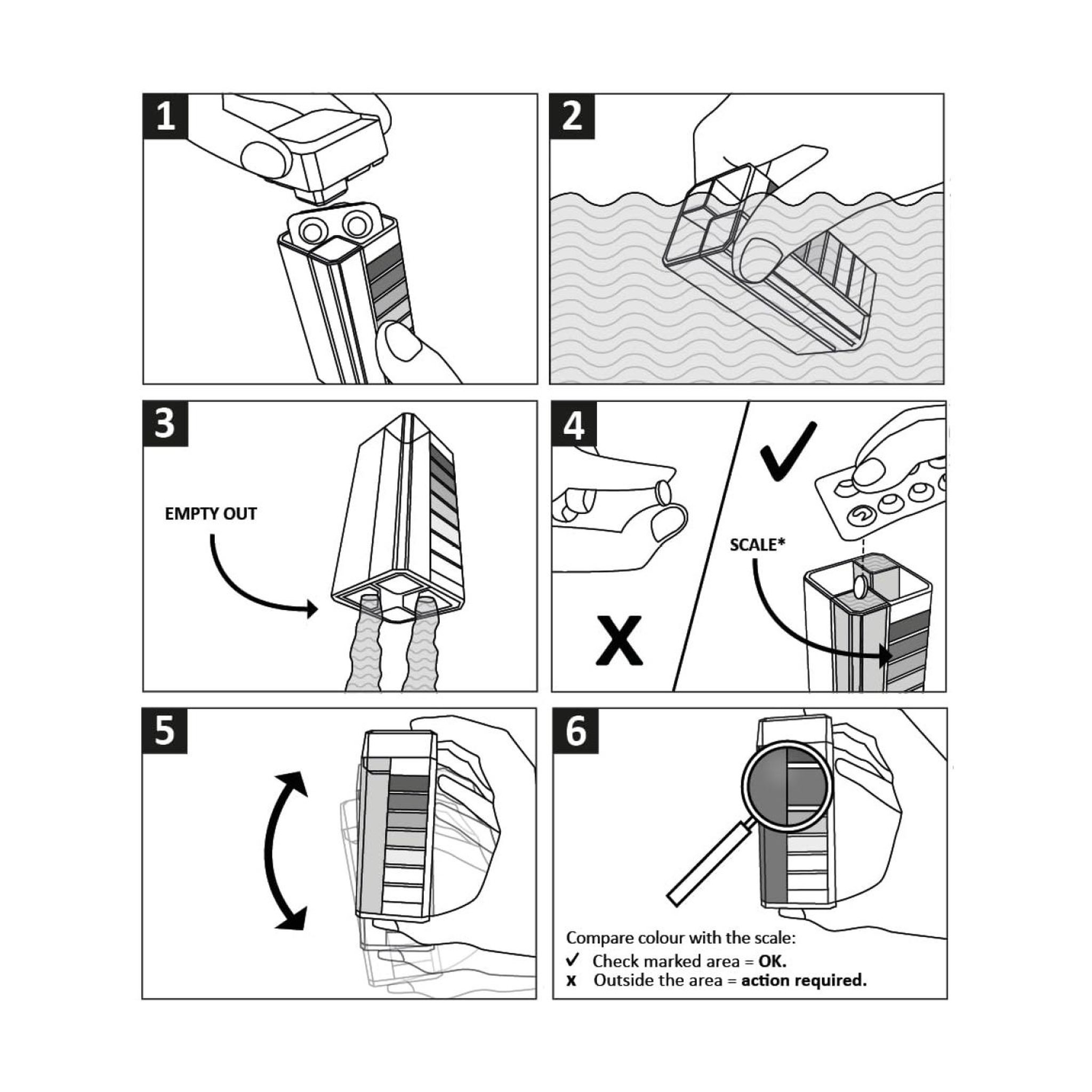 Voir la diapositive 5 : STEINBACH Kit de test pour pH et chlore/brome libre