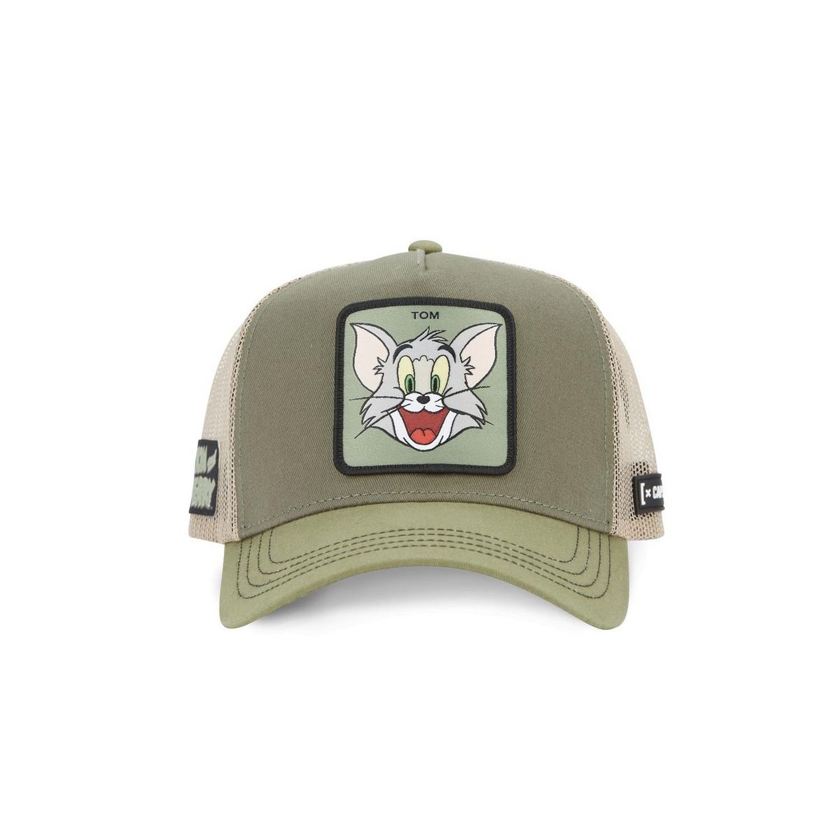 CAPSLAB Casquette trucker en coton avec filet Tom & Jerry modèle Tom