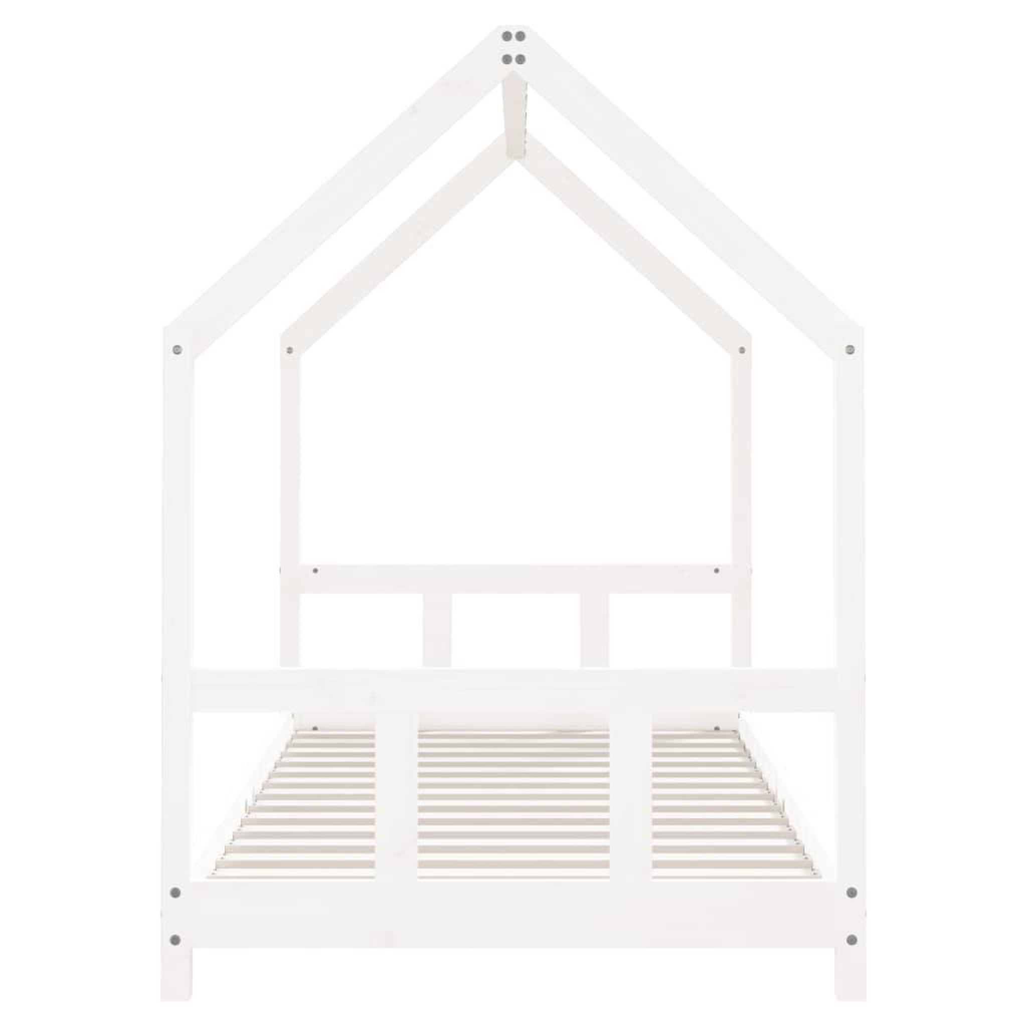 Voir la diapositive 5 : VIDAXL Cadre de lit pour enfants blanc 90x200 cm bois de pin massif