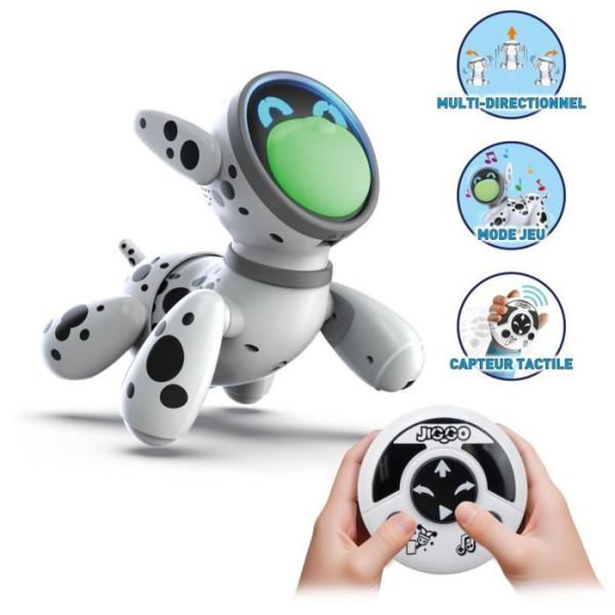 Voir la diapositive 2 : SILVERLIT Chien radiocommandé - SILVERLIT - JIGGO - Multicolore - Interactif - Pour enfants a partir de 5 ans