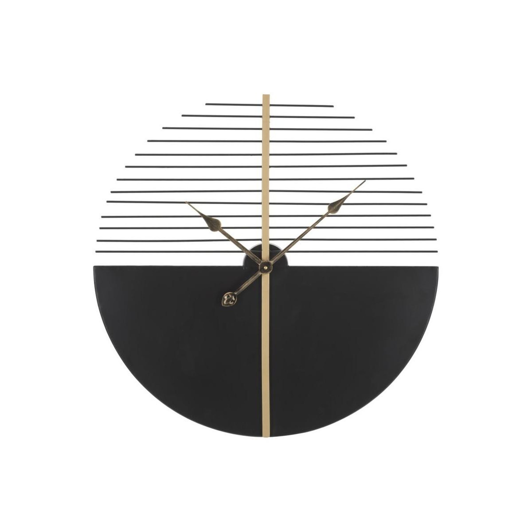 Paris Prix Horloge murale en métal  glam stick  60cm noir & or
